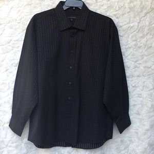 NWOT Jhane Barnes Black ButtonDown SzXL